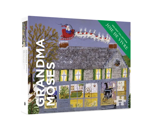 pomegranate-grandma-moses-santa-claus-ii-500-t-glitzer image 1