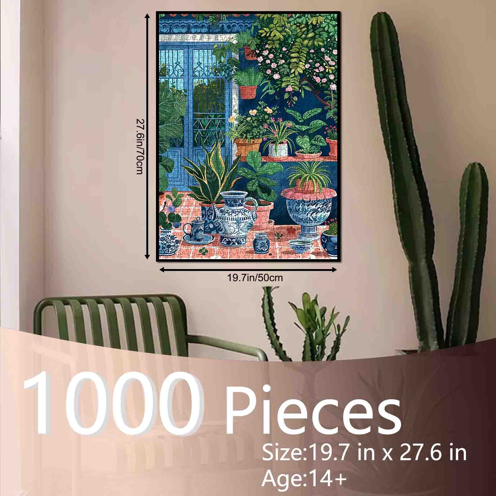 tucocoo-jigsaw-gartenterrasse-puzzle-1000-teile-blumen image 5