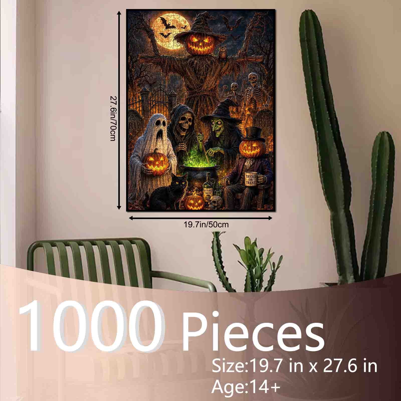 tucocoo-haunted-pumpkin-gathering-puzzle-1000-teile-halloween image 5