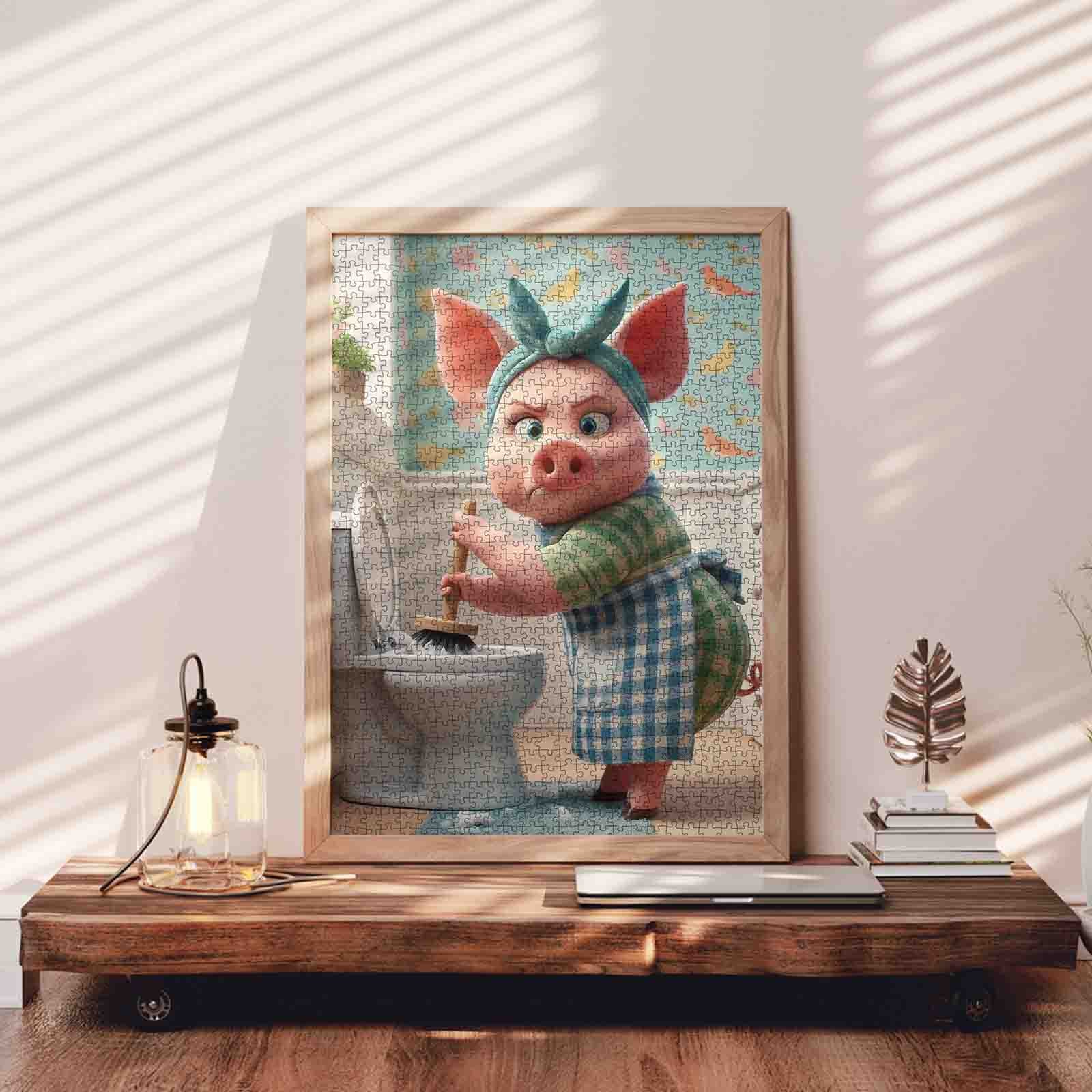 tucocoo-piglet-bathroom-puzzle-1000-teile-ferkel image 3
