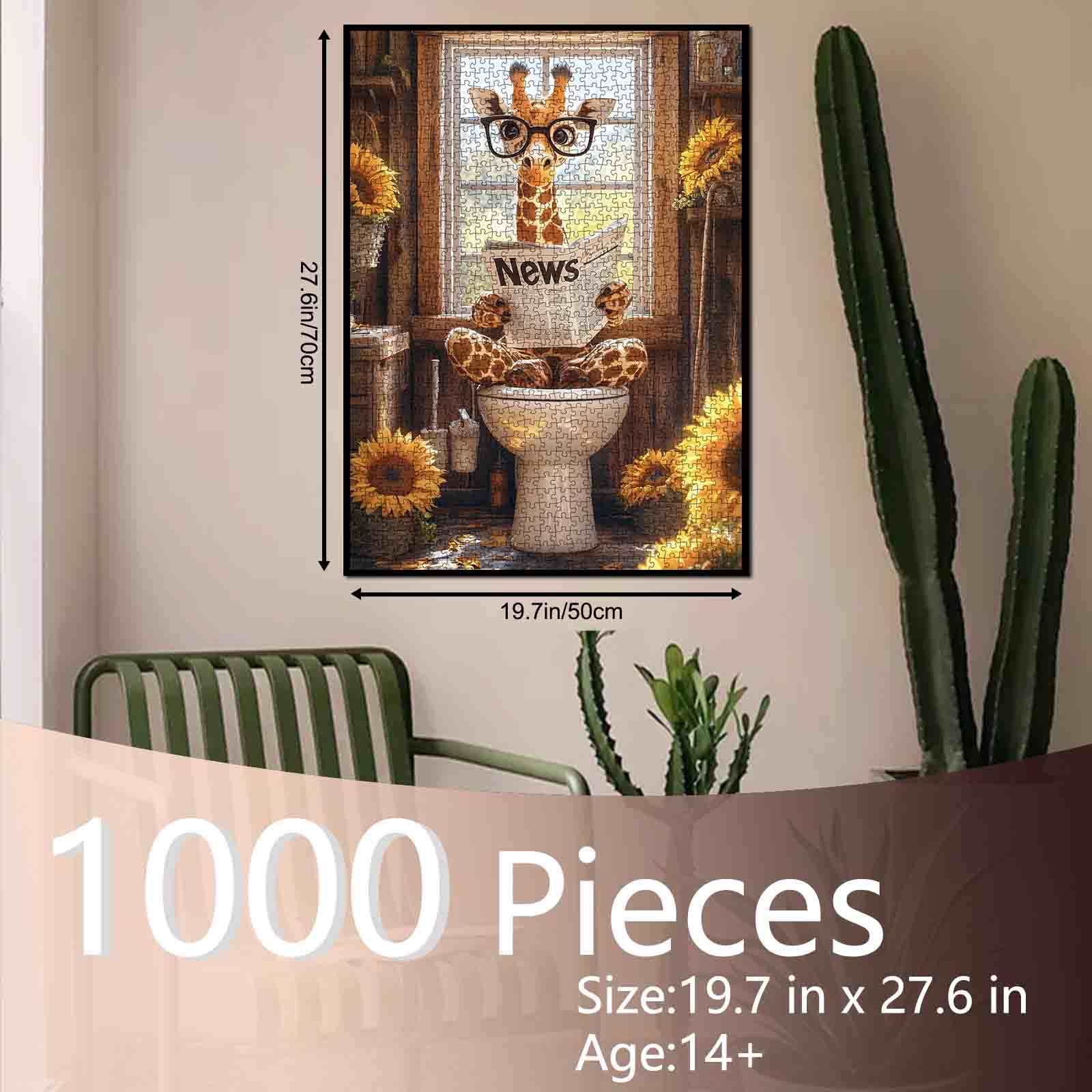 tucocoo-giraffe-reading-newspaper-puzzle-1000-teile-tiere image 5