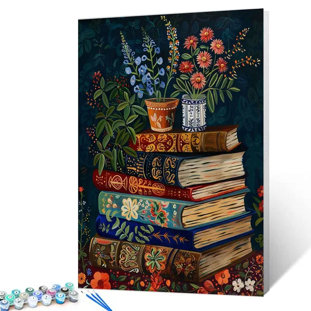 tucocoo-paint-by-numbers-b-cherstapel-malen-nach-zahlen-40x50-ohne-rahmen image 1