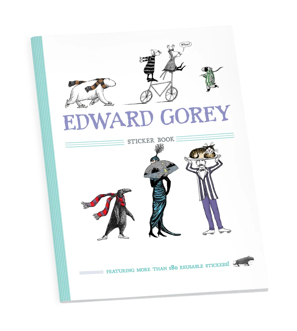pomegranate-edward-gorey-sticker-book-stickerbuch-185-aufkleber image 1