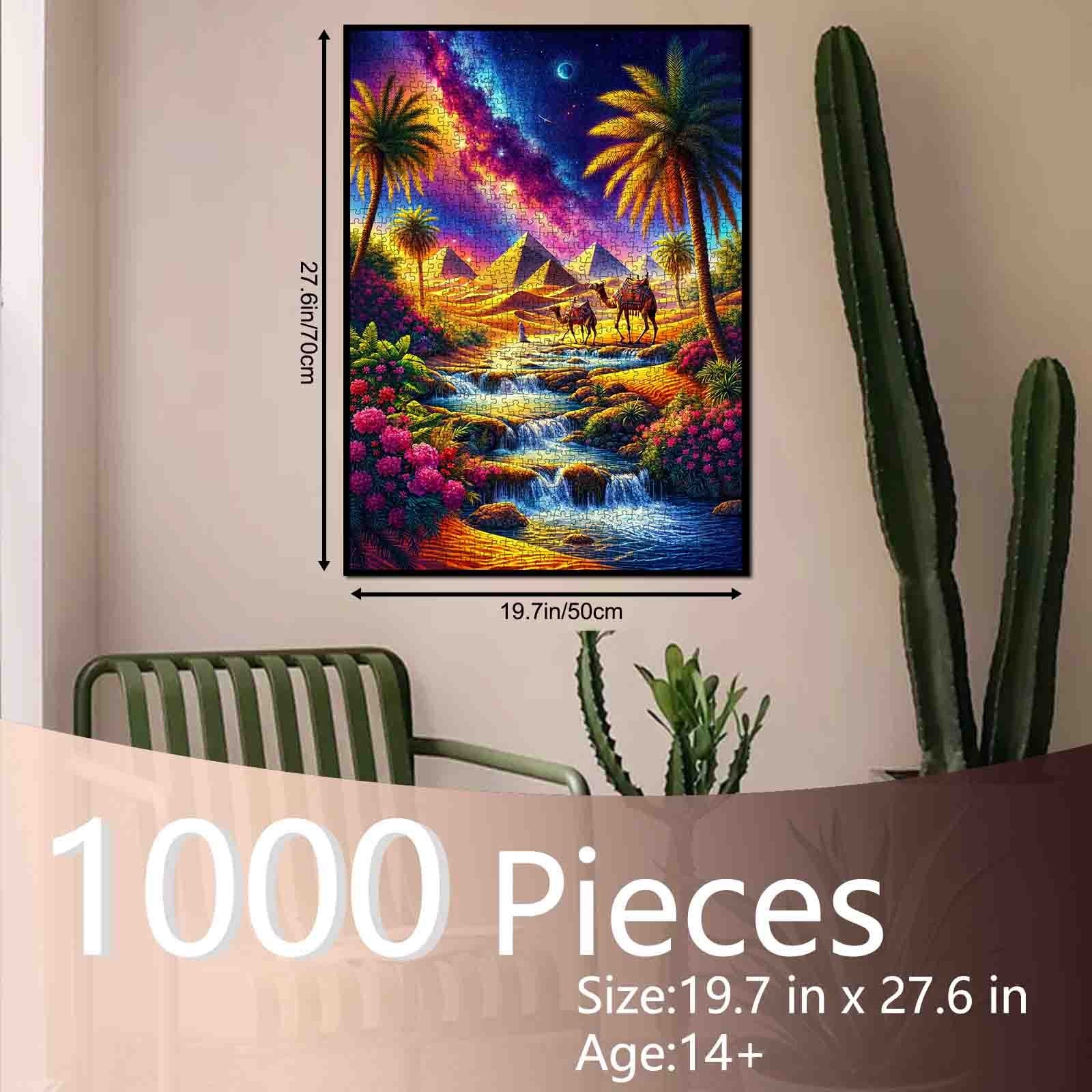 tucocoo-egyptian-oasis-nightscape-puzzle-1000-teile-gypten image 5