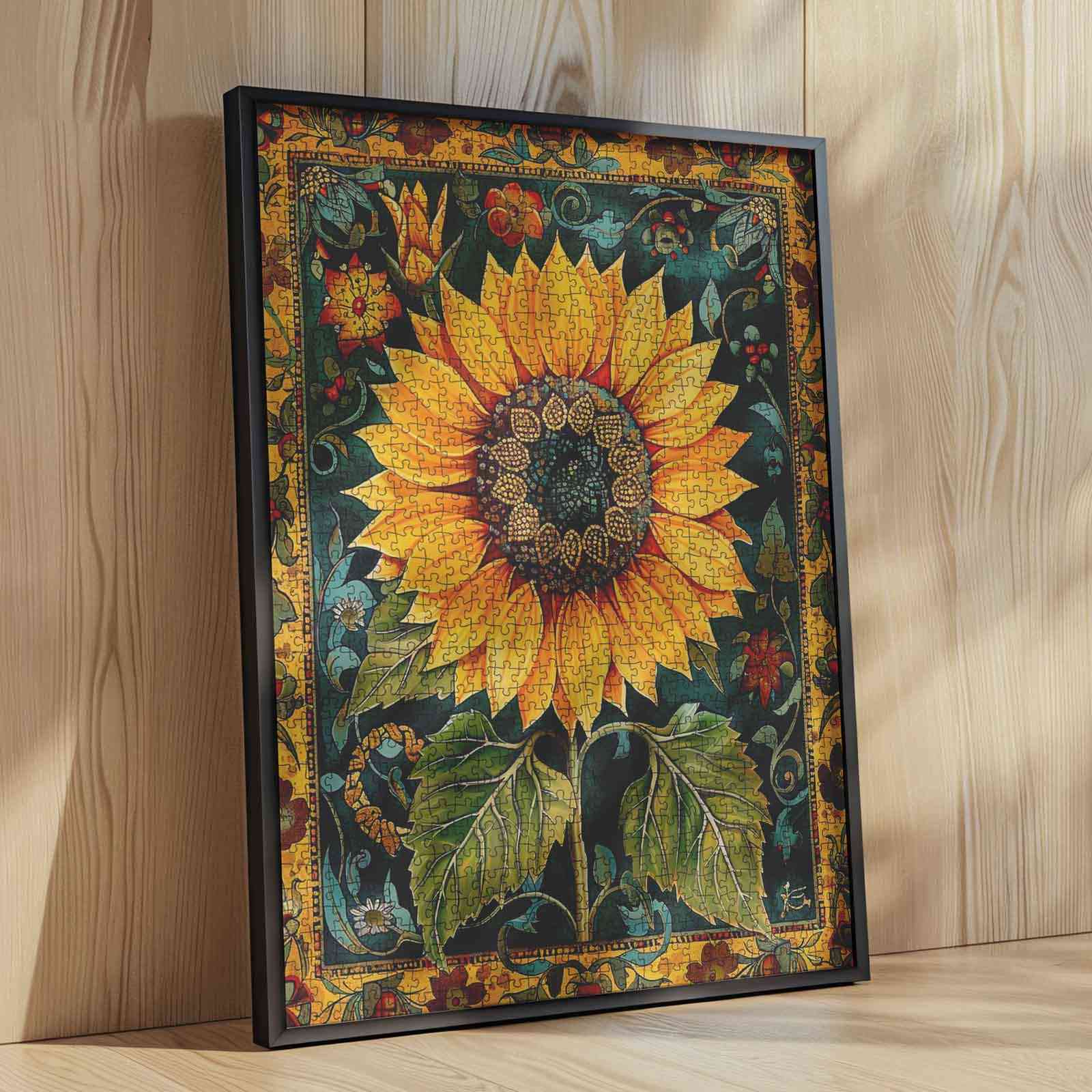 tucocoo-vintage-sunflower-glory-puzzle-1000-teile-blumen image 4