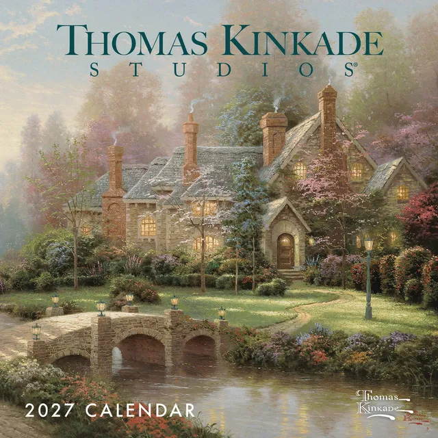 otter-house-kinkade-mini-kalender-2027-wandkalender-kunst image 1