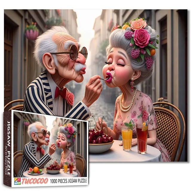 tucocoo-cherry-kiss-romance-puzzle-1000-teile-liebe image 1