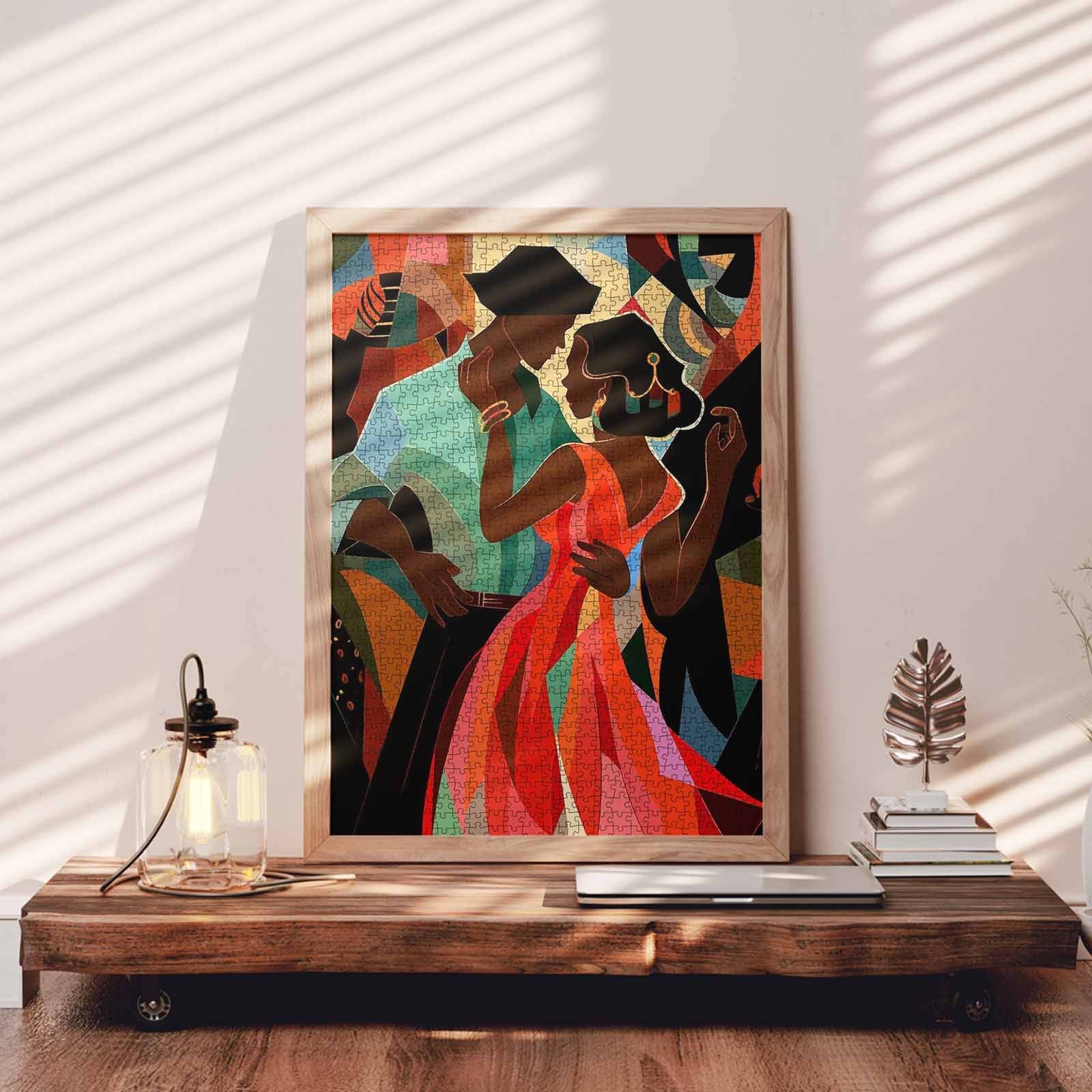 tucocoo-african-girl-boy-dancing-puzzle-1000-teile image 3