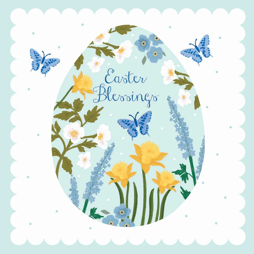 otter-house-greetings-cards-osterkarten-5er-pack-floral-egg-plastikfrei image 1