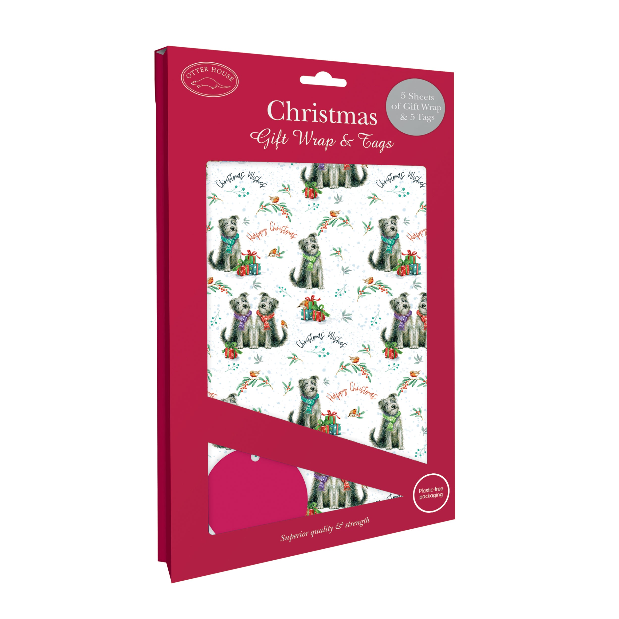 otter-house-cosy-dogs-geschenkpapier-weihnachten-5-bogen image 4