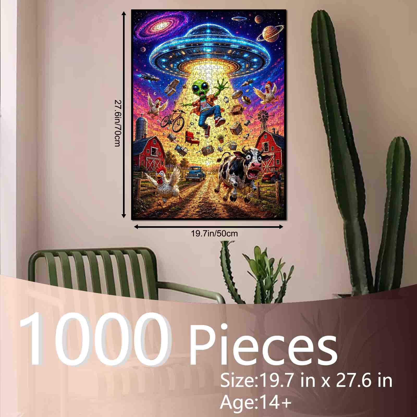 tucocoo-funny-alien-ufo-farm-puzzle-1000-teile-lustig image 5