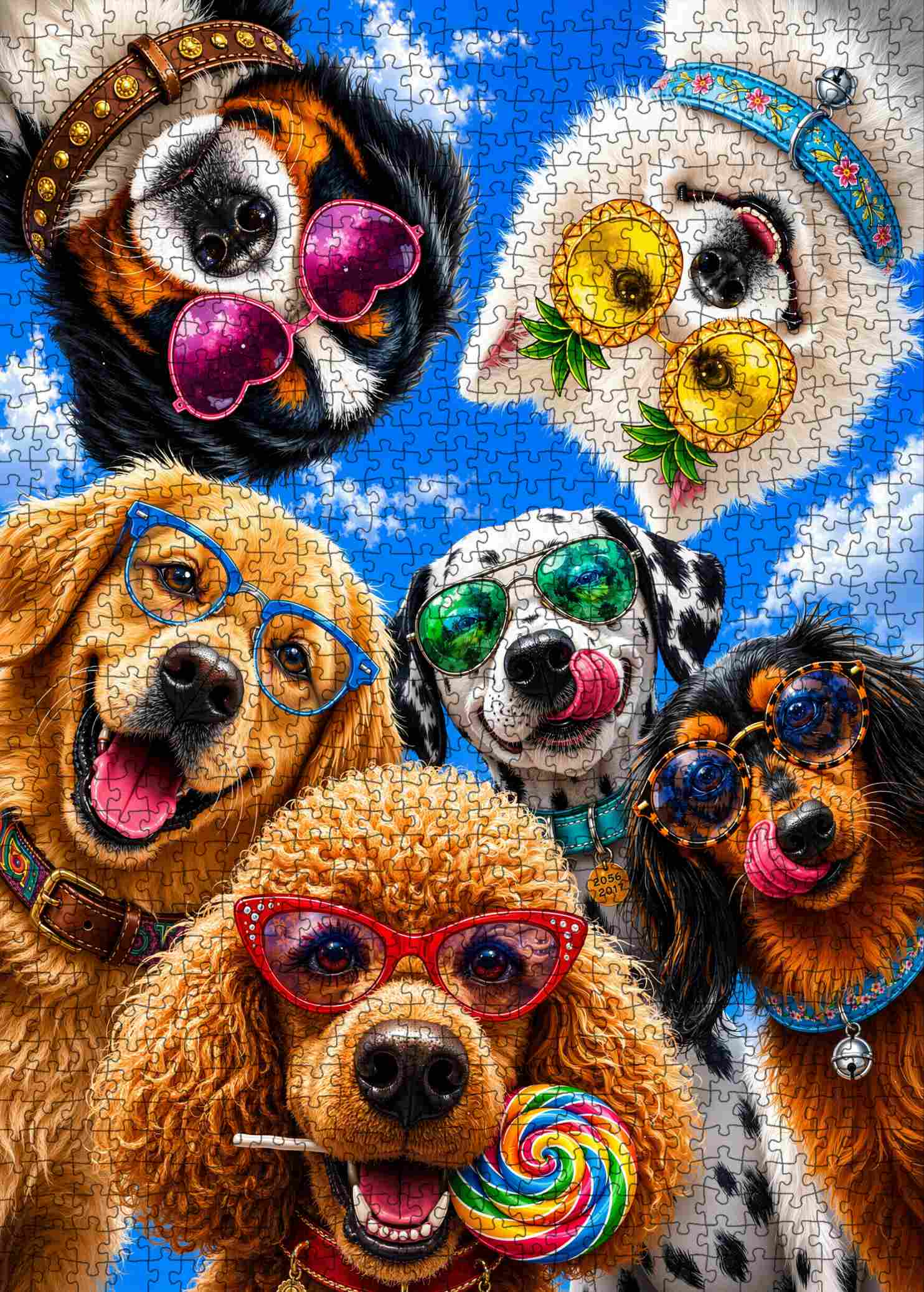 tucocoo-jigsaw-puzzles-funny-dogs-sunglasses-puzzle-1000-teile-hunde image 2