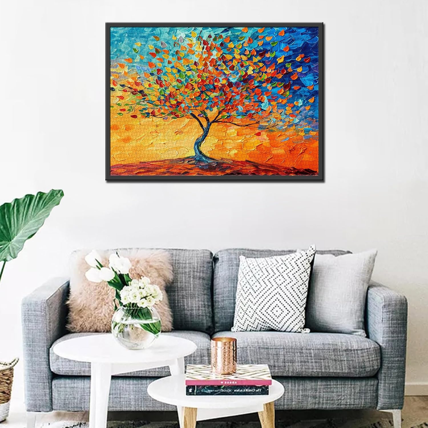 tucocoo-baum-bunte-bl-tter-glasfenster-puzzle-1000-teile image 3