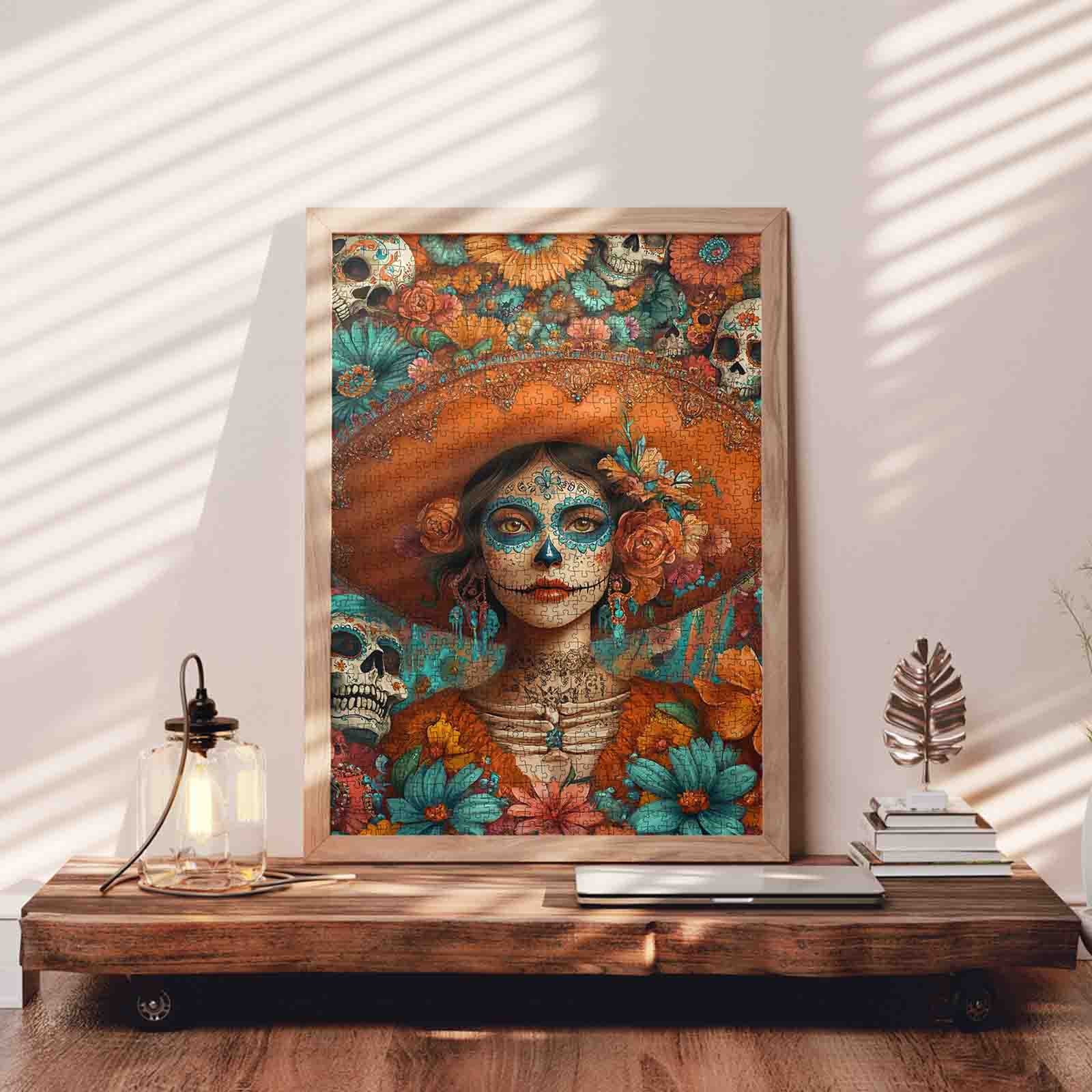 tucocoo-sugar-skull-lady-puzzle-1000-teile-halloween image 3
