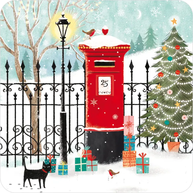 otter-house-christmas-village-weihnachtskarten-10er-pack-charity image 1