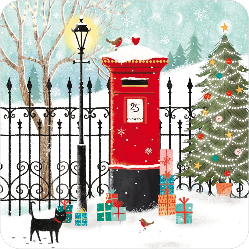 otter-house-christmas-village-weihnachtskarten-10er-pack-charity image 1