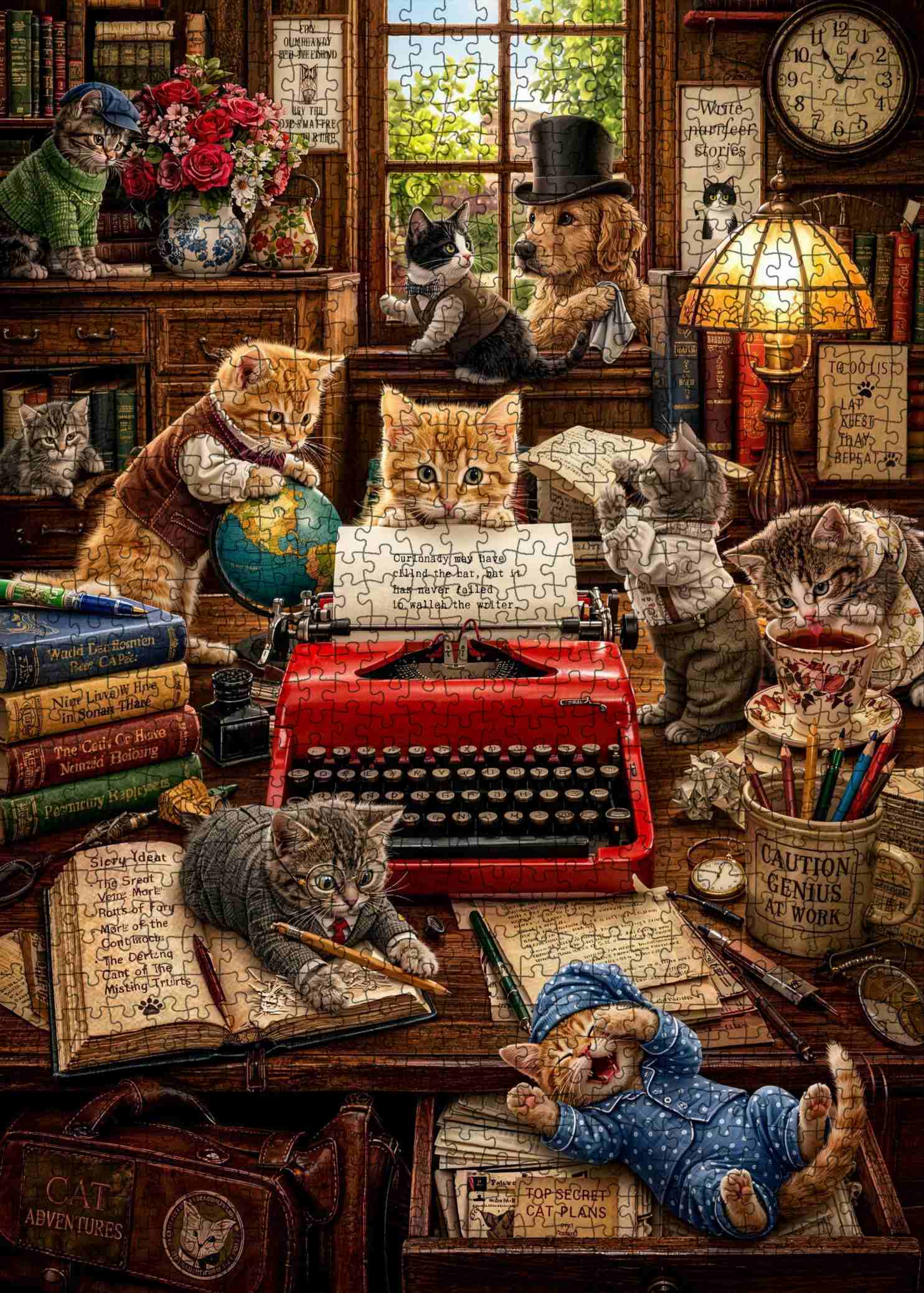 tucocoo-cats-literary-society-writing-club-puzzle-1000-teile image 2