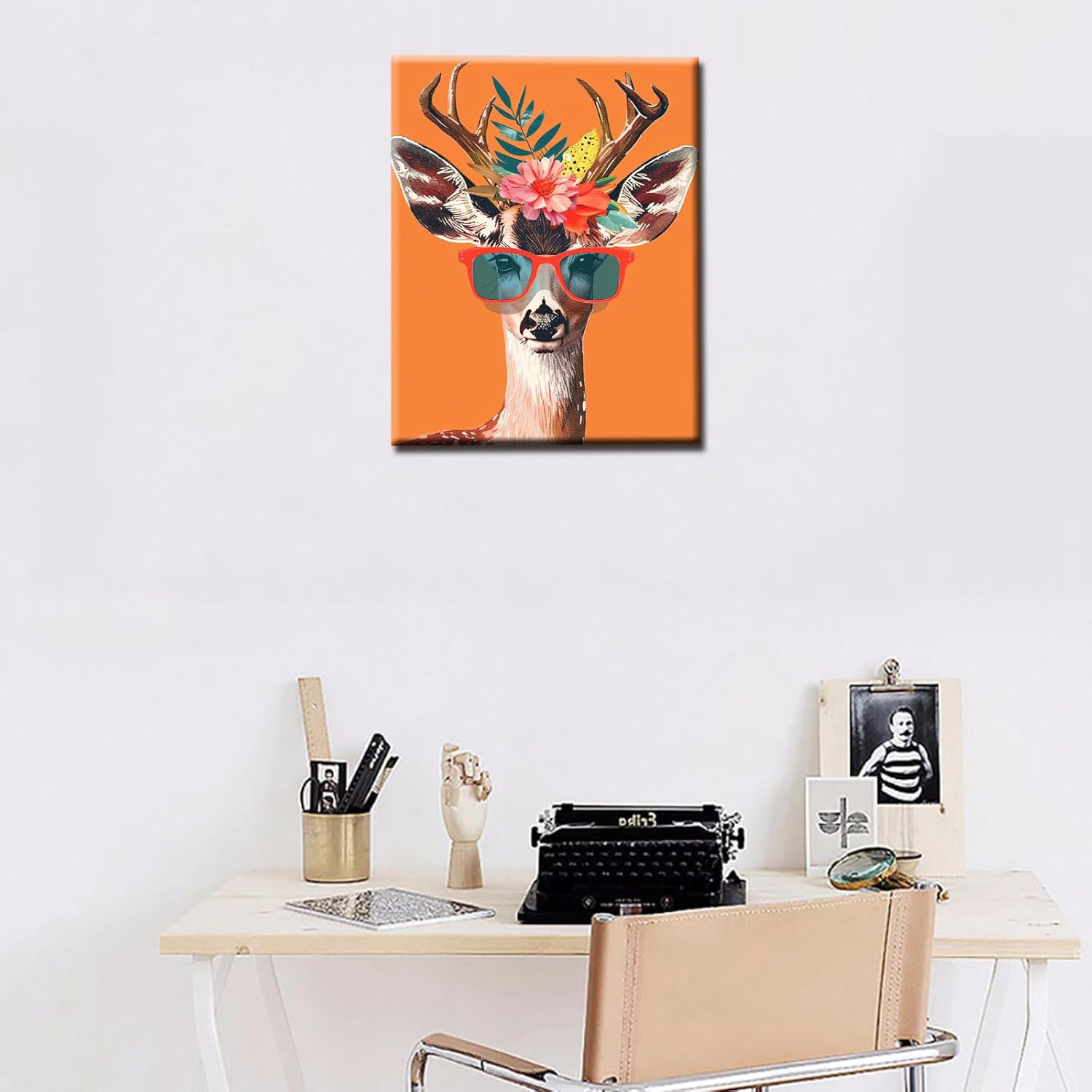 tucocoo-paint-by-numbers-hirsch-mit-sonnenbrille-malen-nach-zahlen-40x50 image 3