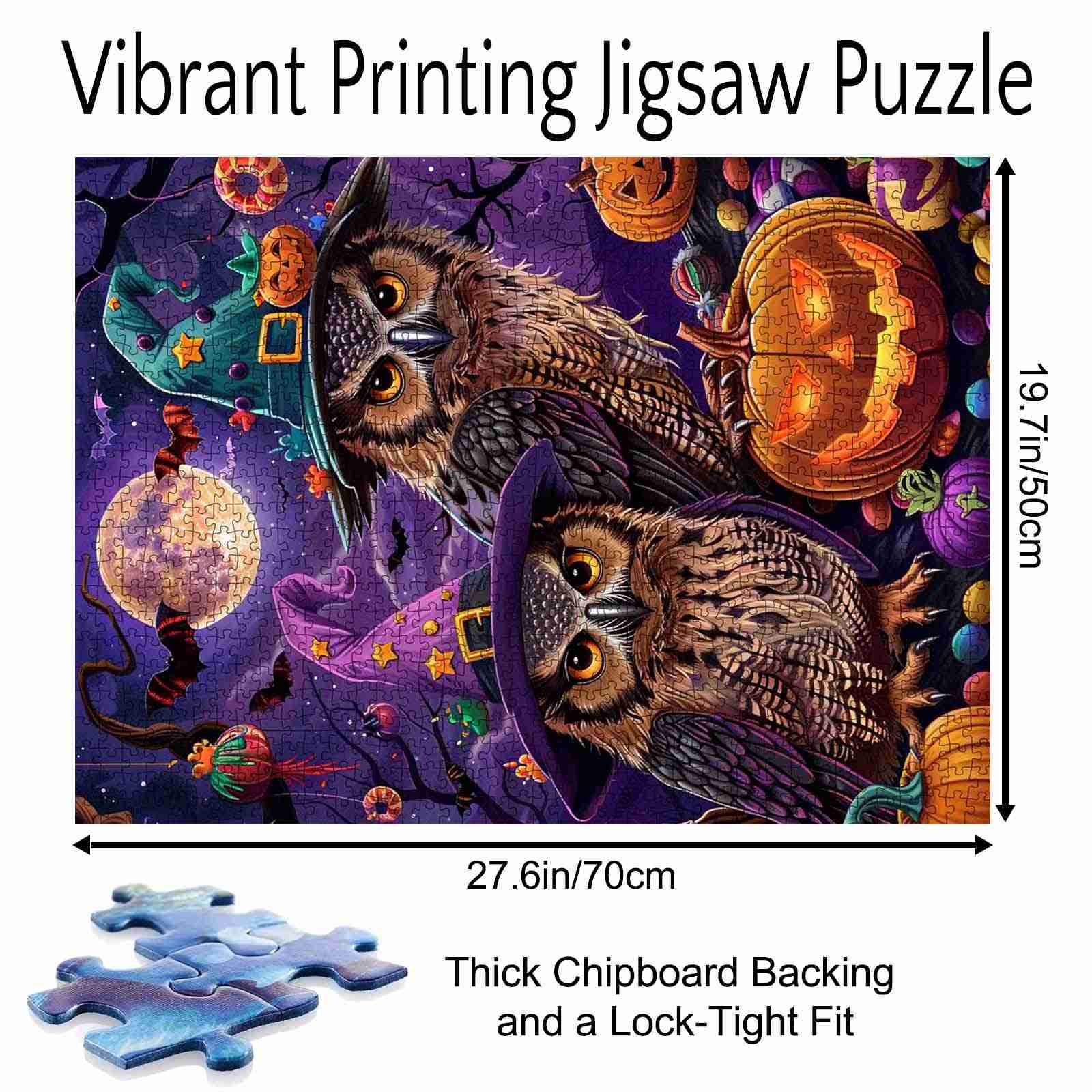 tucocoo-witch-hat-owl-puzzle-1000-teile-halloween-eule image 5
