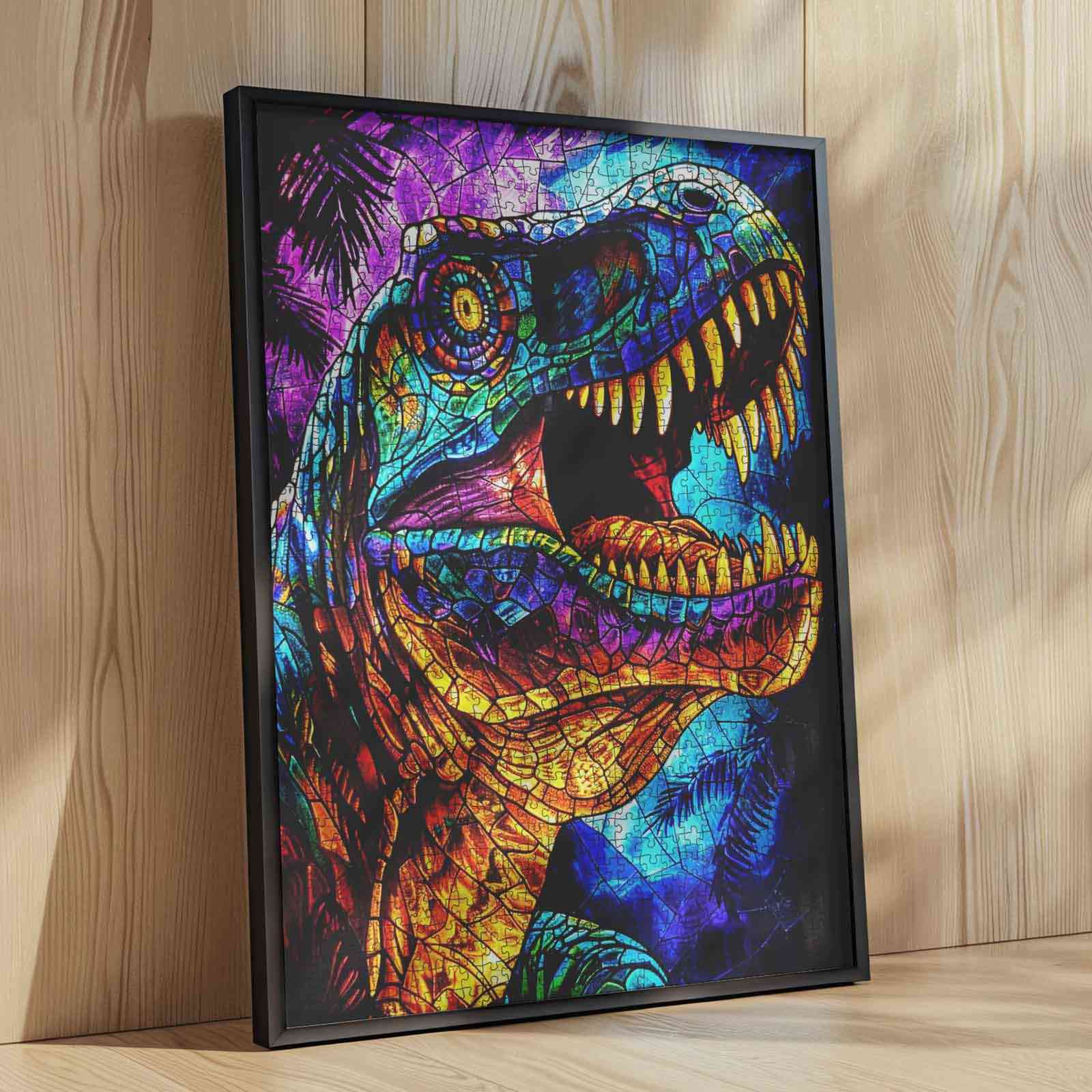 tucocoo-tyrannosaurus-puzzle-1000-teile-dino-glas image 4