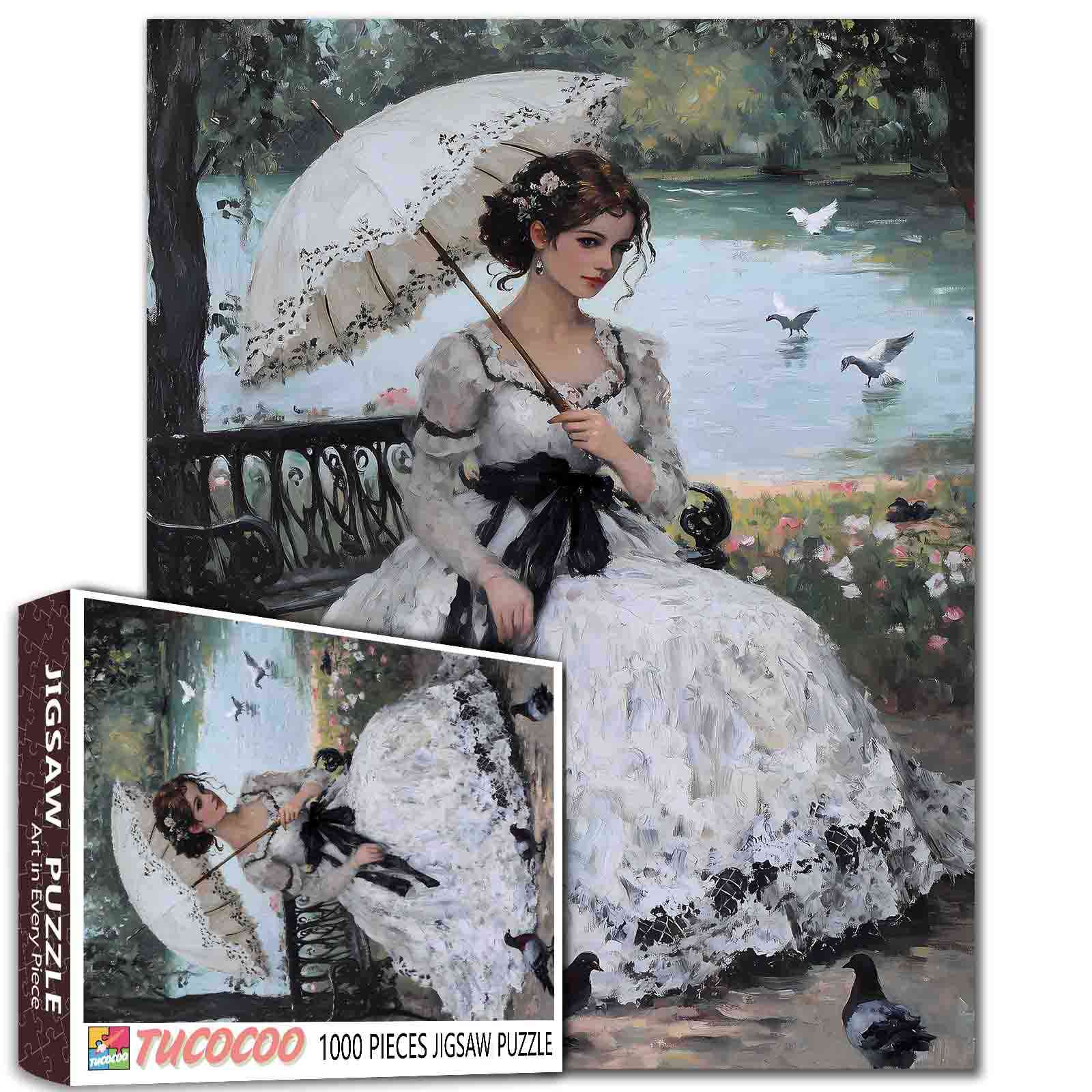 tucocoo-victorian-elegance-by-the-lake-puzzle-1000-teile-dame image 1