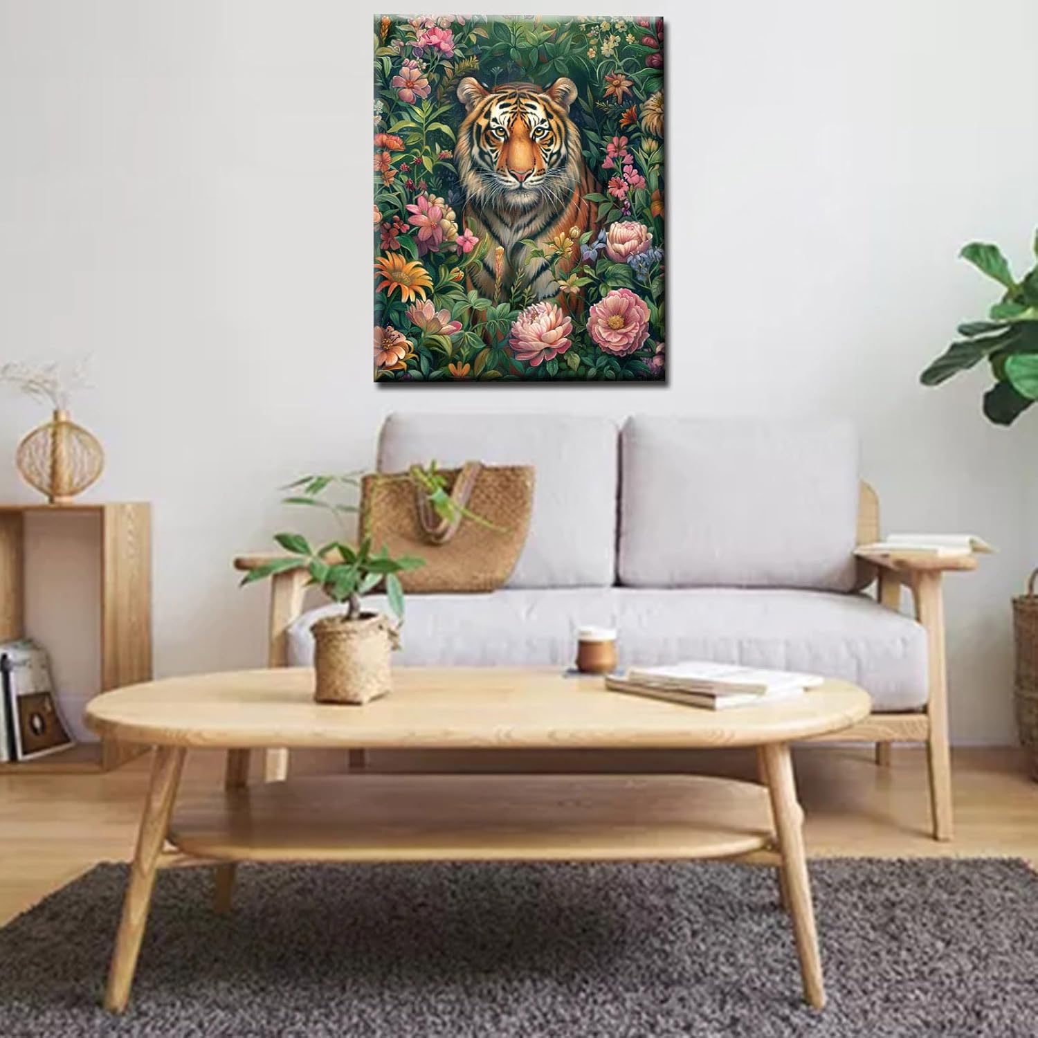 tucocoo-floral-tiger-malen-nach-zahlen-40x50cm-ohne-rahmen image 2