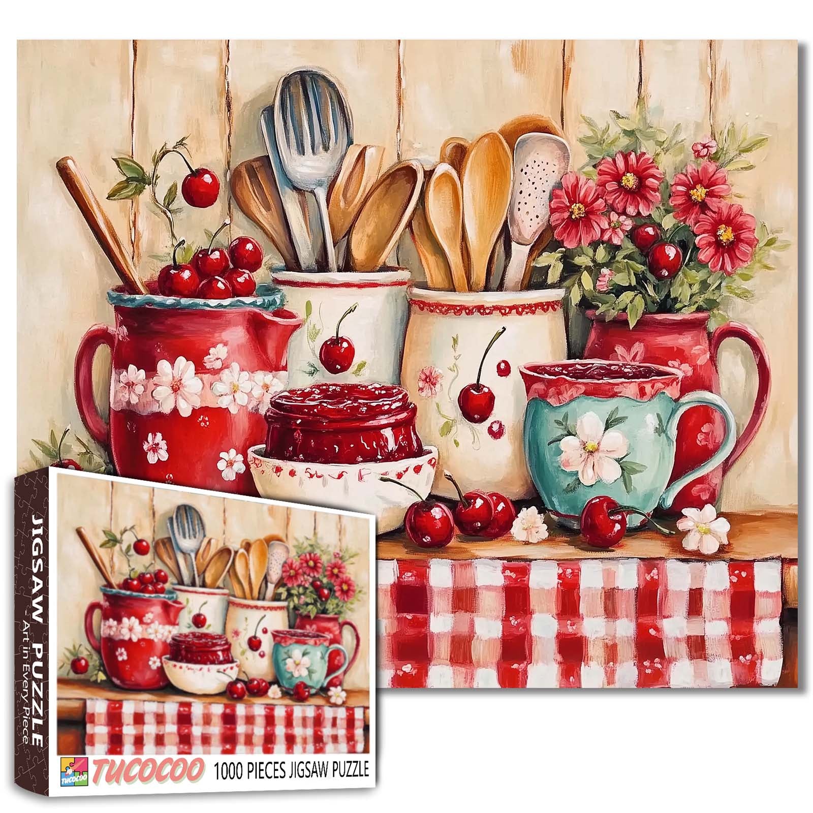 tucocoo-cherry-kitchen-charm-puzzle-1000-teile-k-che image 1
