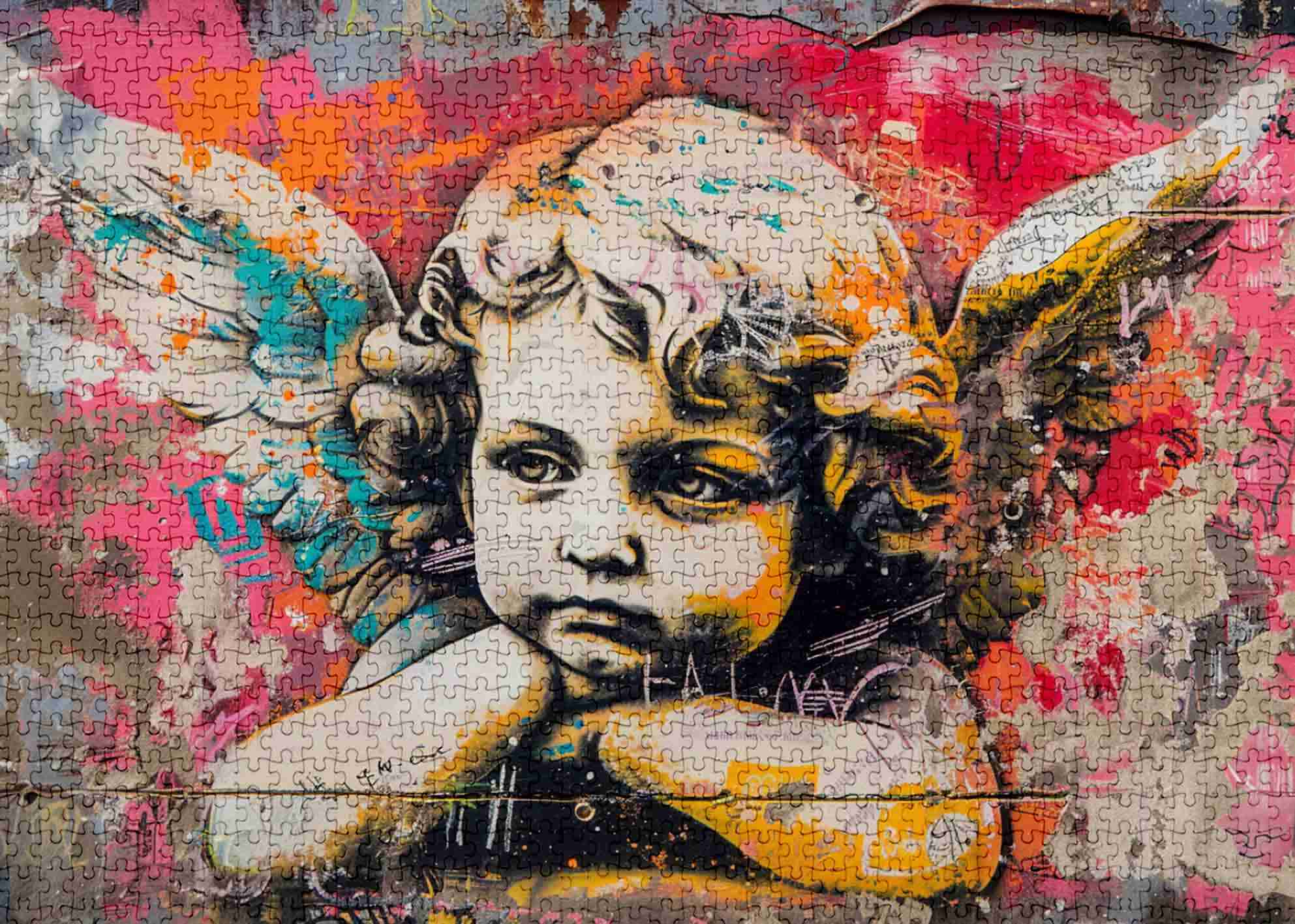 tucocoo-graffiti-angel-art-puzzle-1000-teile-engel image 2