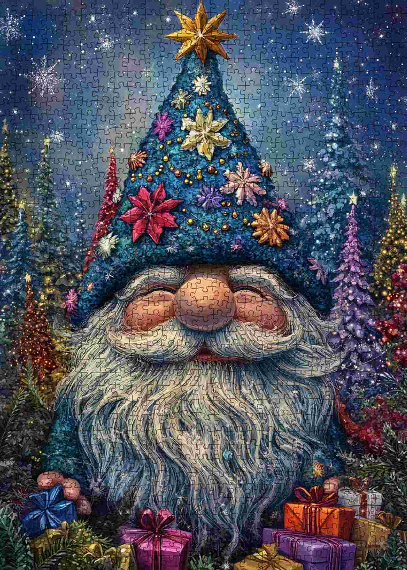 tucocoo-star-crowned-gnome-puzzle-1000-teile-weihnachten image 2
