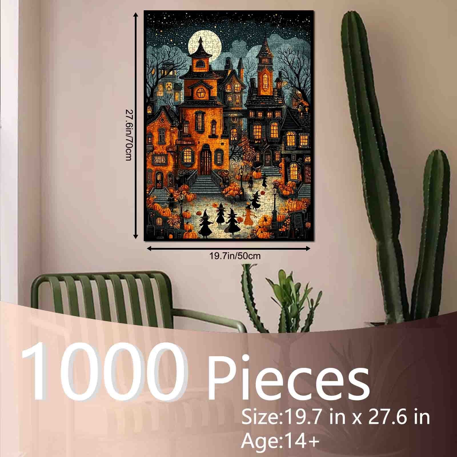 tucocoo-haunted-halloween-street-puzzle-1000-teile-halloween image 5