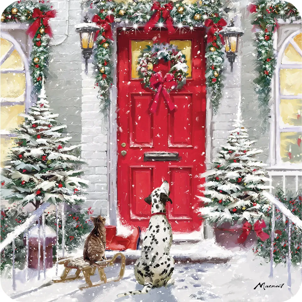 otter-house-christmas-weihnachtskarten-10er-doorstep-visitors image 1