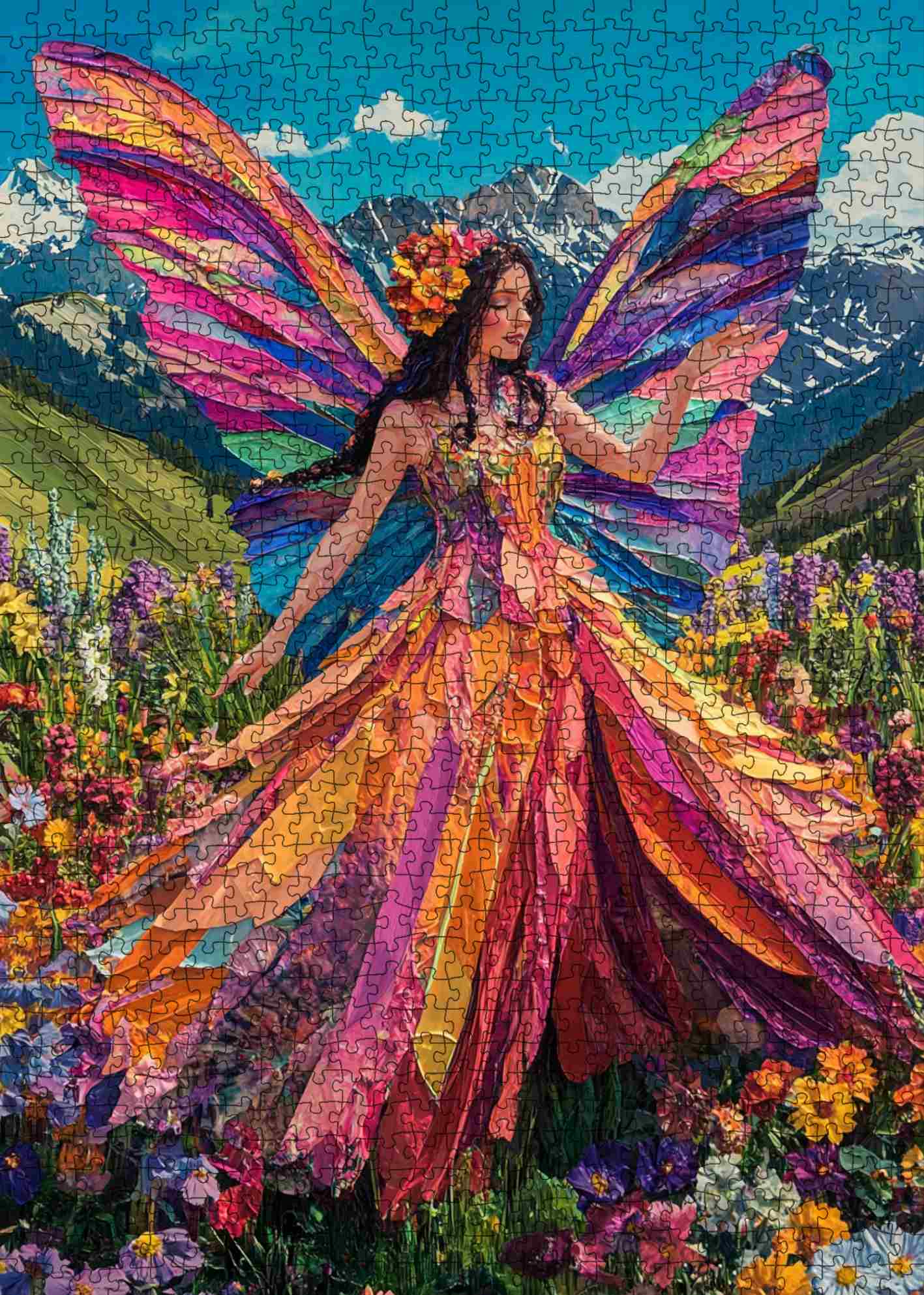 tucocoo-rainbow-fairy-alpine-meadow-puzzle-1000-teile-fee image 2
