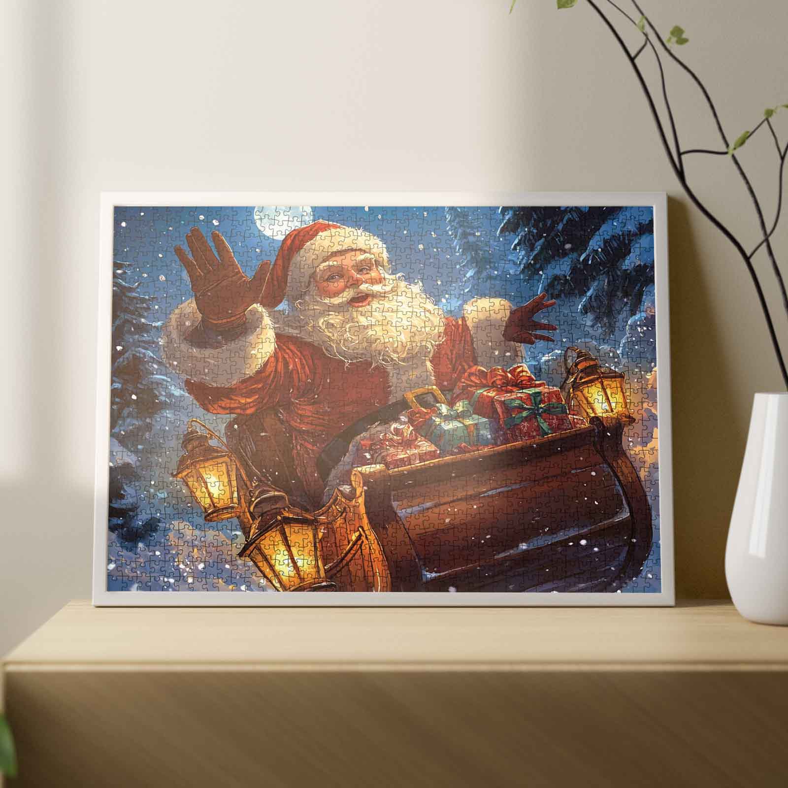 tucocoo-jigsaw-santa-s-sleigh-ride-puzzle-1000-teile-weihnachten image 3