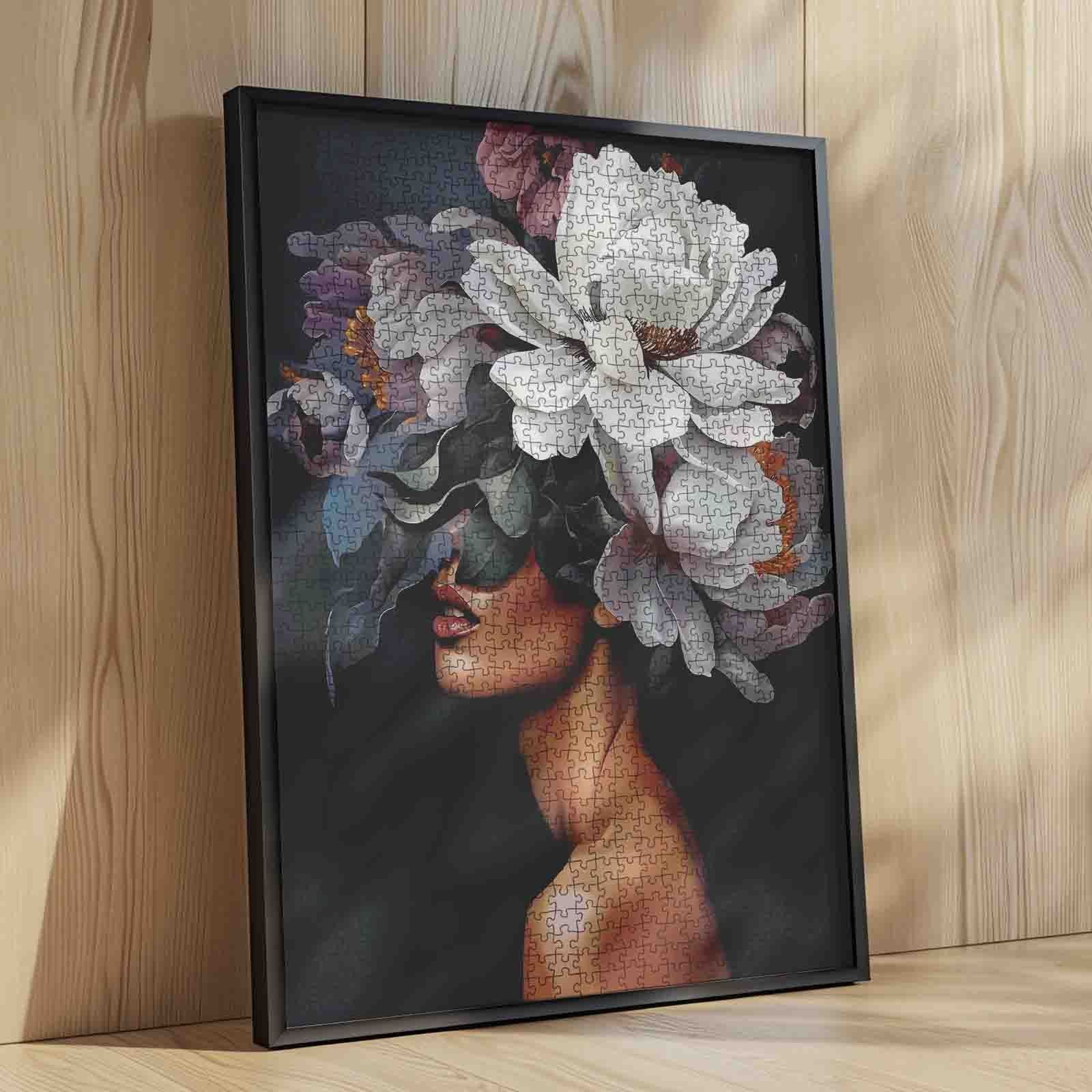 tucocoo-floral-elegance-portrait-puzzle-1000-teile-frau image 4