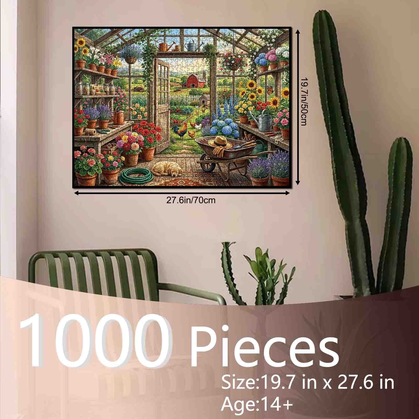 tucocoo-blooming-farmhouse-greenhouse-puzzle-1000-teile-garten image 5