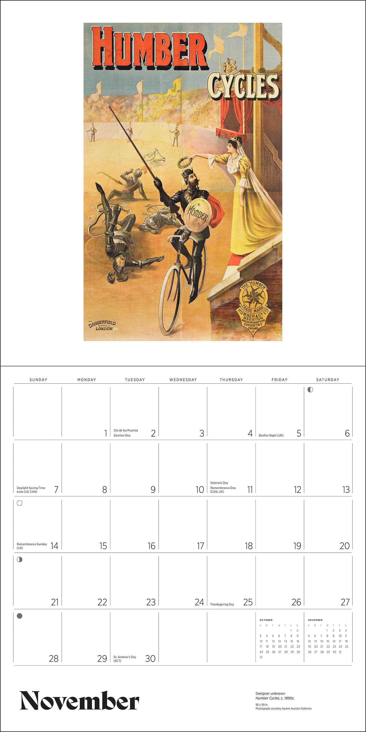 pomegranate-bicycles-vintage-posters-wandkalender-2027 image 5