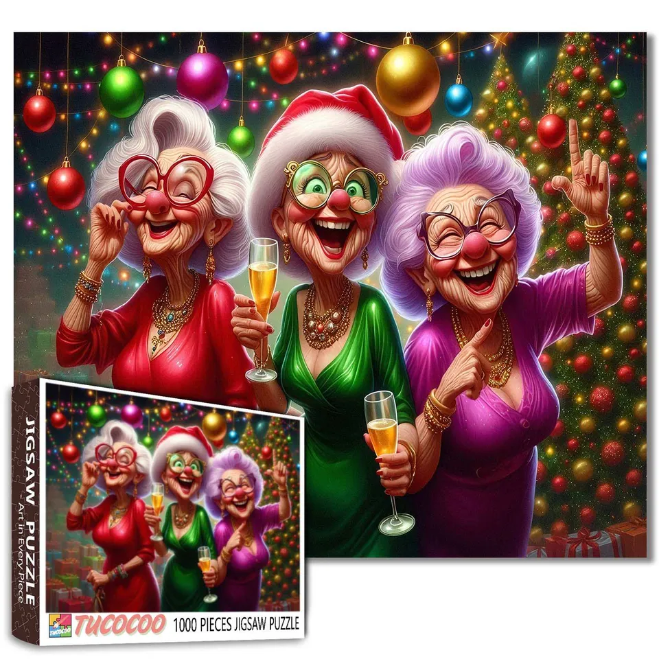 tucocoo-jigsaw-christmas-party-puzzle-1000-teile-weihnachten image 1