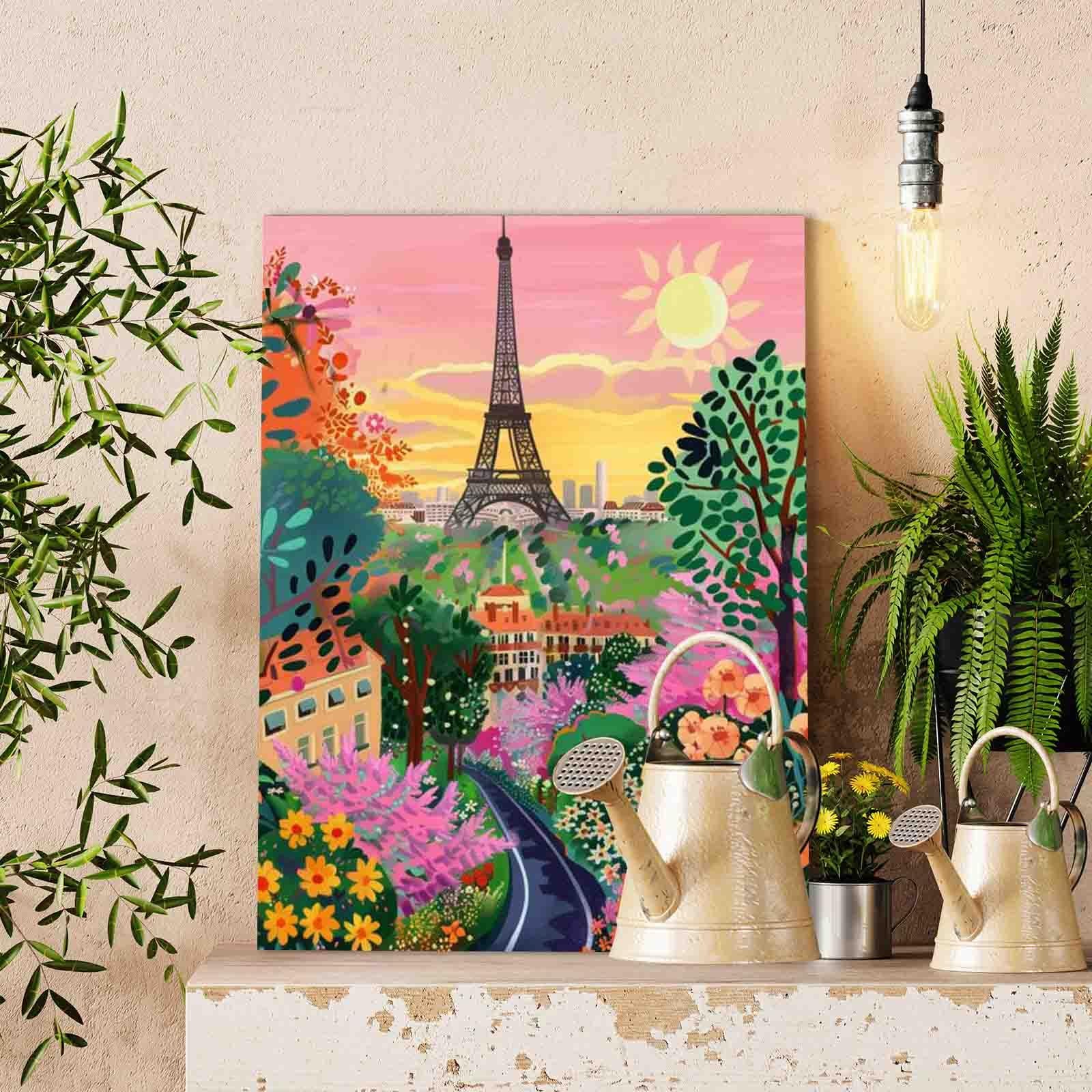 tucocoo-paint-by-numbers-paris-garden-view-with-eiffel-tower-malen-nach-zahlen-4 image 2