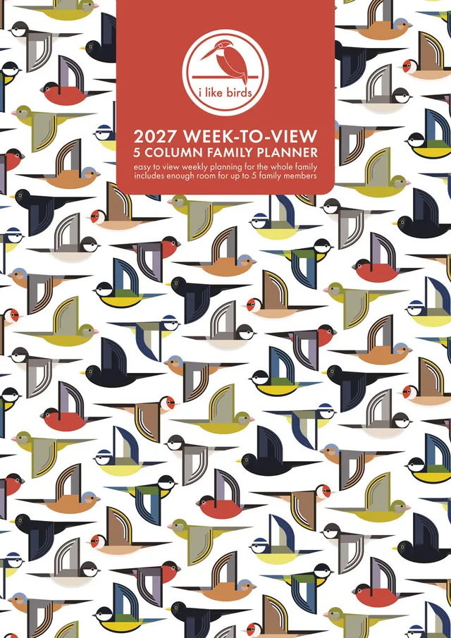 otter-house-i-like-birds-familienplaner-a3-kalender-2027 image 1