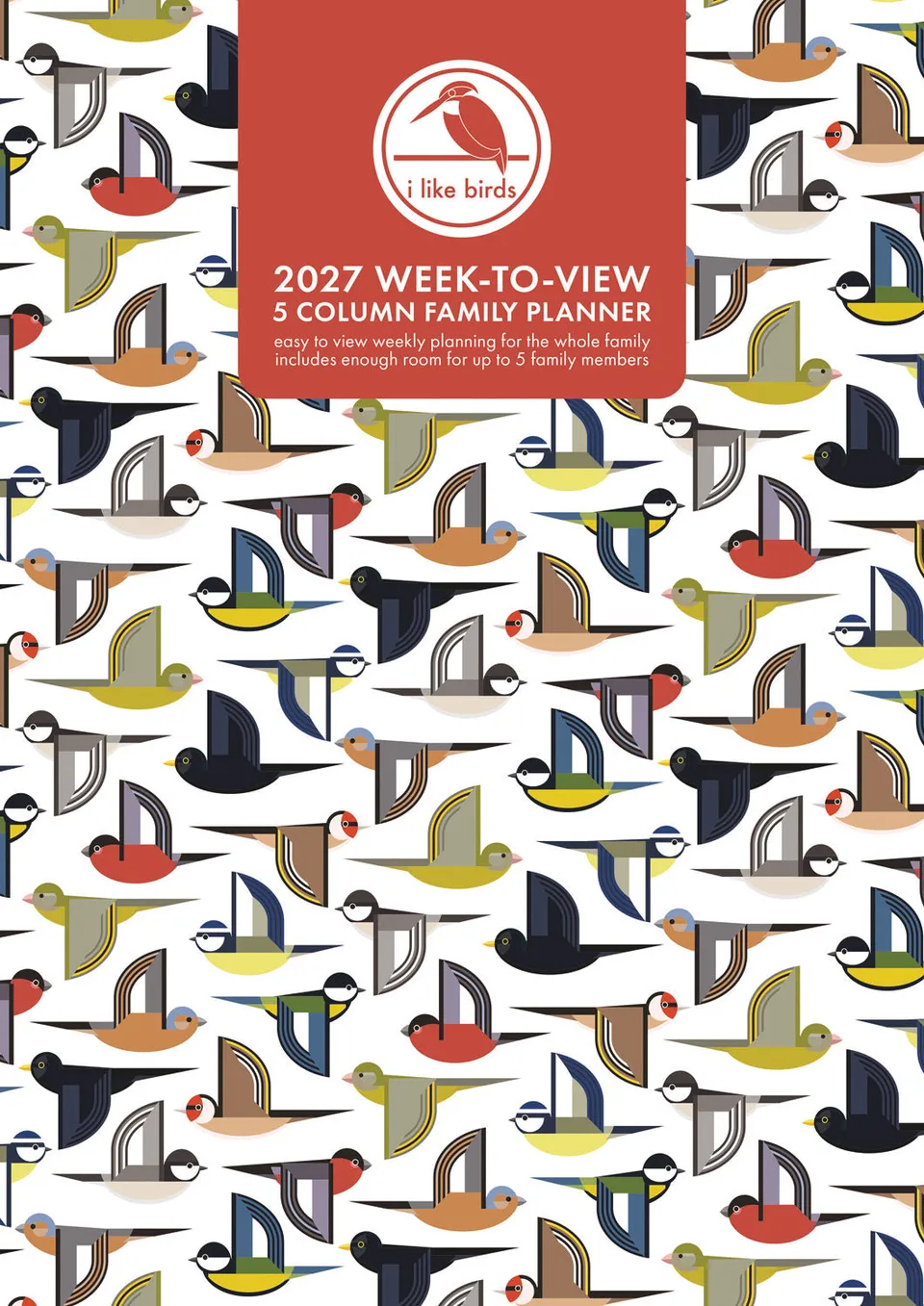 otter-house-i-like-birds-familienplaner-a3-kalender-2027 image 1