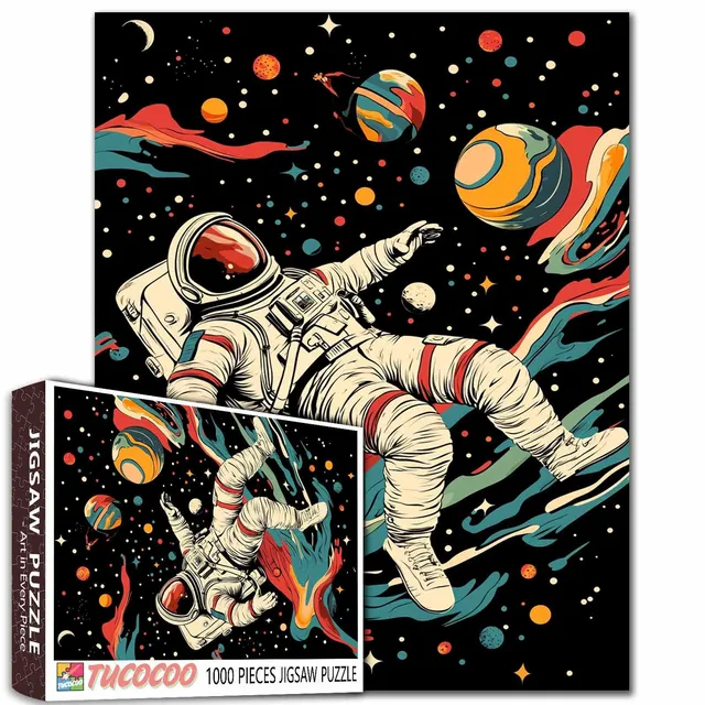 tucocoo-jigsaw-puzzles-astronaut-floating-in-space-puzzle-1000-teile image 1