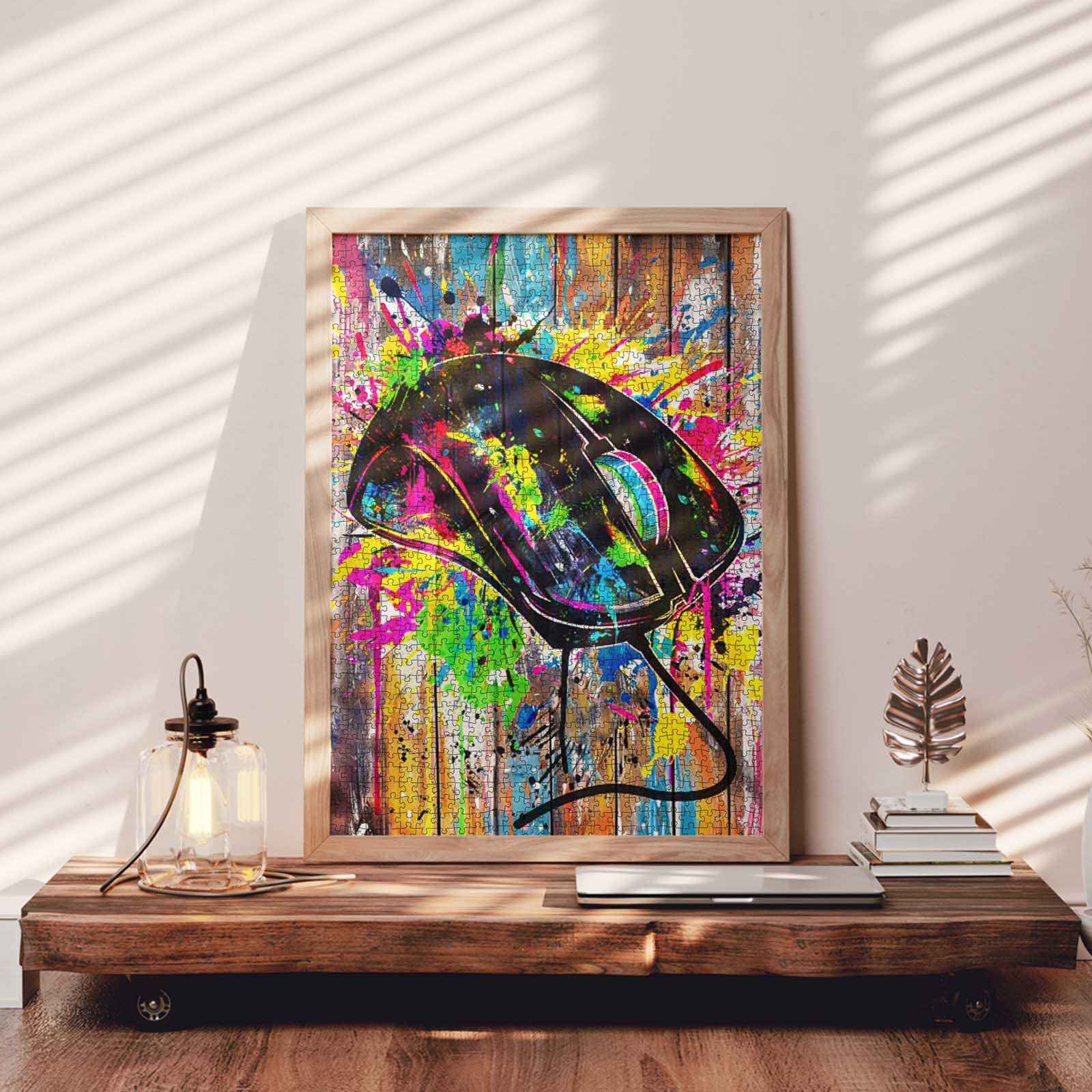 tucocoo-jigsaw-puzzles-graffiti-gaming-mouse-puzzle-1000-teile-neon image 3