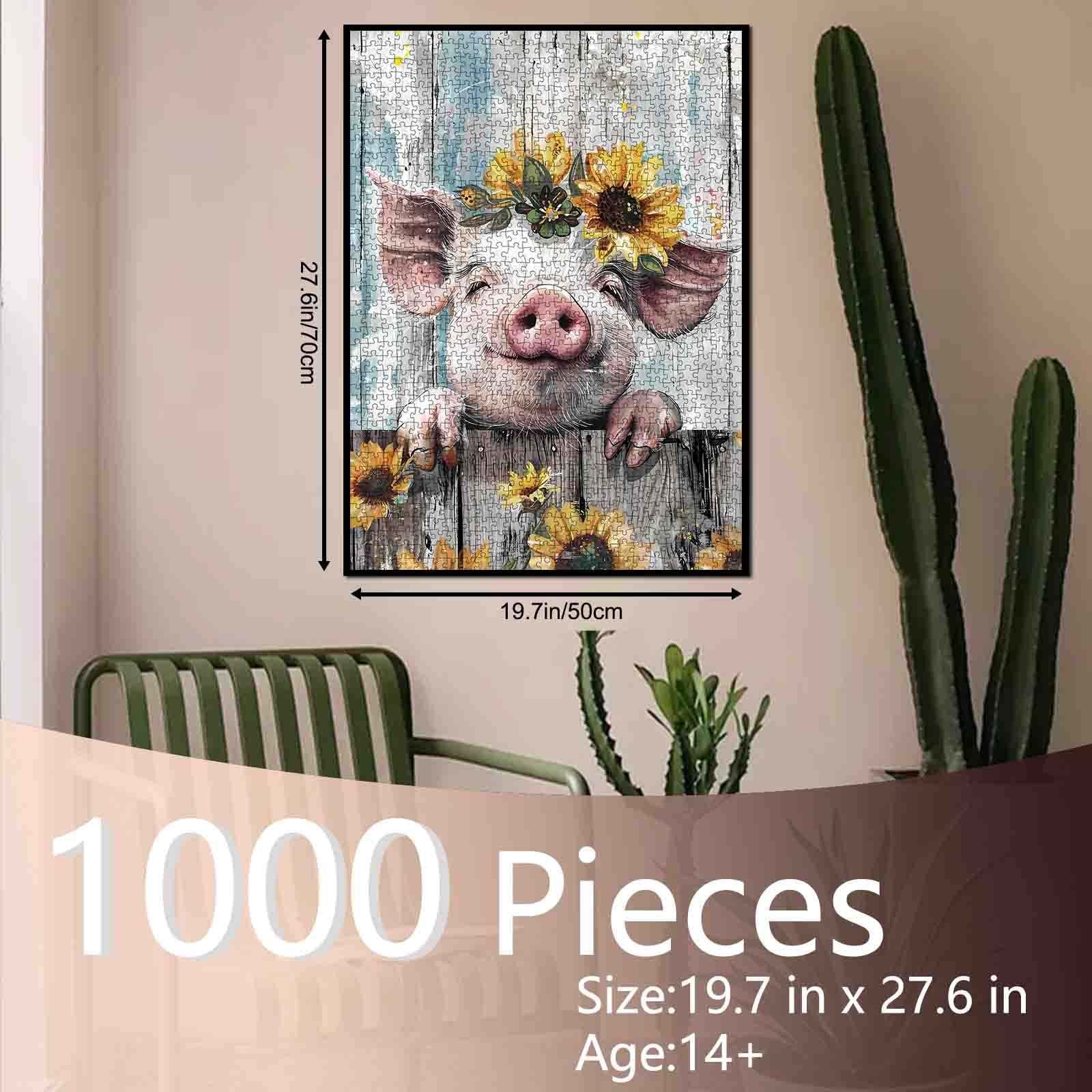 tucocoo-vintage-style-farm-pig-puzzle-1000-teile-schwein image 5