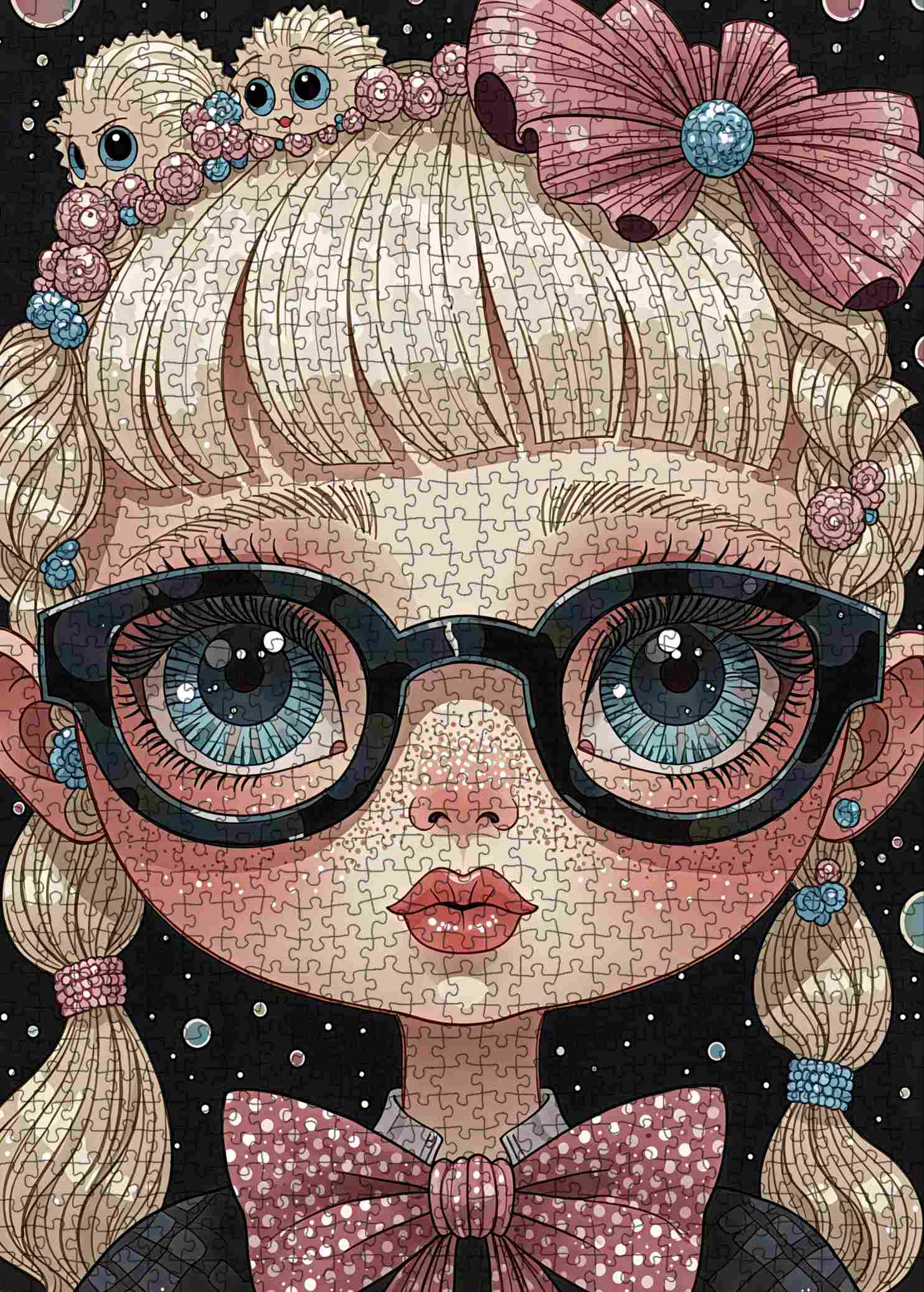 tucocoo-candy-braids-girl-puzzle-1000-teile-pop-art image 2