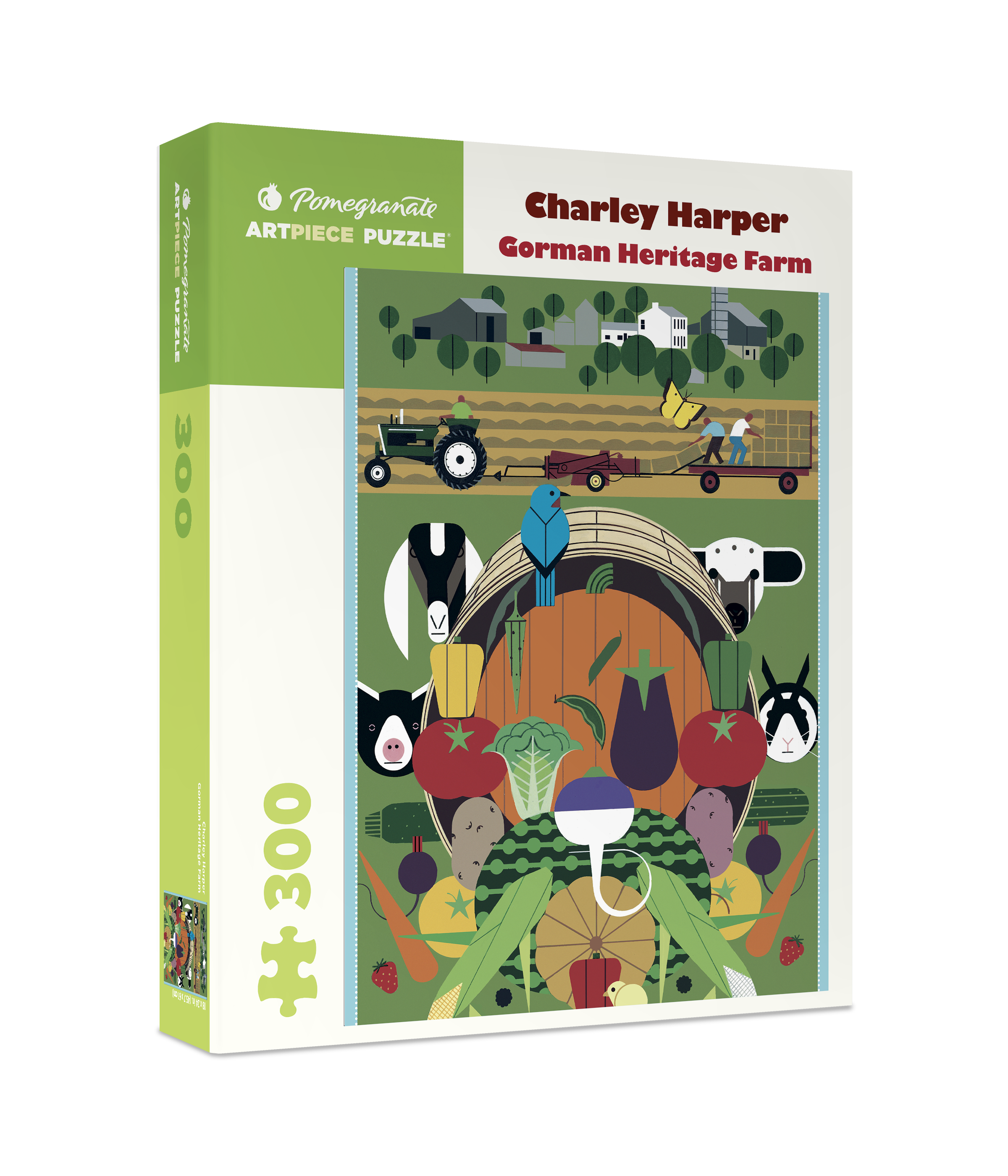 pomegranate-charley-harper-gorman-heritage-farm-puzzle-300-teile image 1