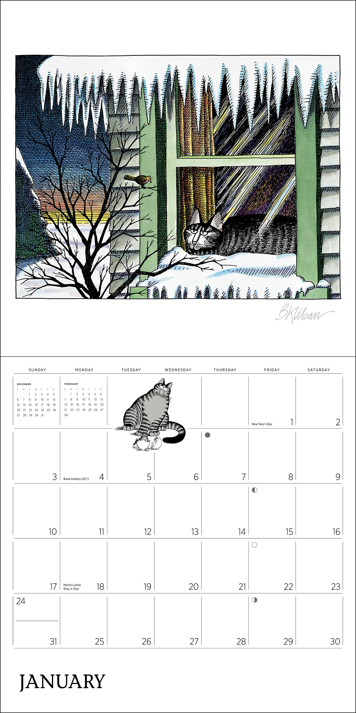 pomegranate-b-kliban-catcalendar-2027-wandkalender-katzen image 3