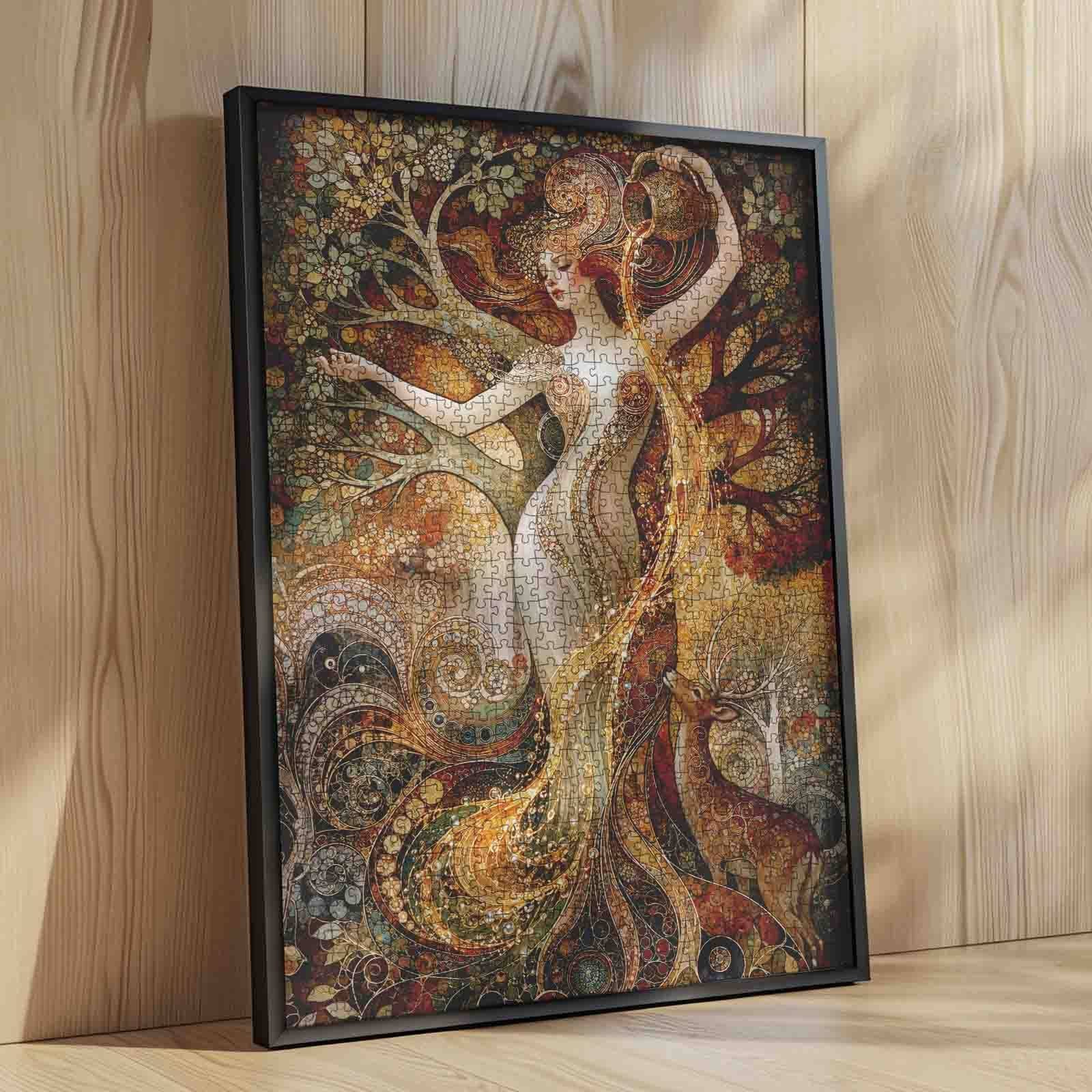 tucocoo-golden-forest-goddess-puzzle-1000-teile-fantasy image 4