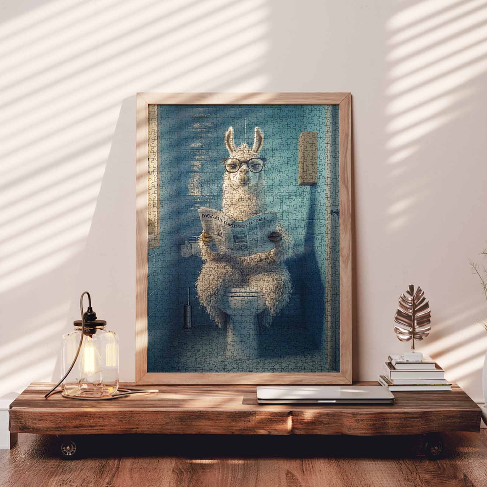 tucocoo-llama-on-toilet-puzzle-1000-teile-lama image 3