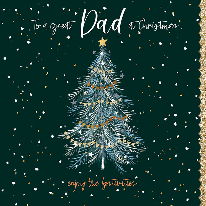 otter-house-dad-weihnachtskarte-tannenbaum-einzeln image 1