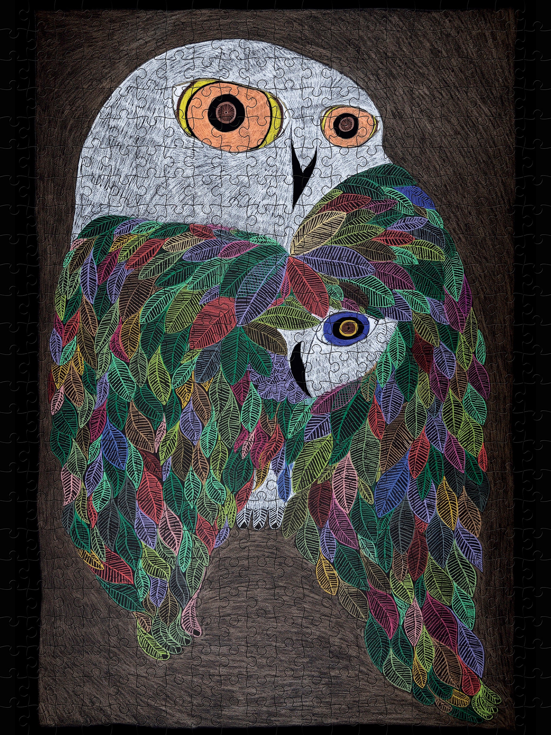 pomegranate-ningiukulu-teevee-colourful-wild-owl-puzzle-500-teile image 2